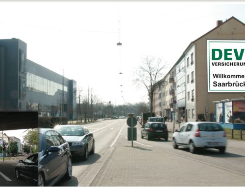 (M12) Saarbrücken Mega1Banner Westspange (am CineStar)