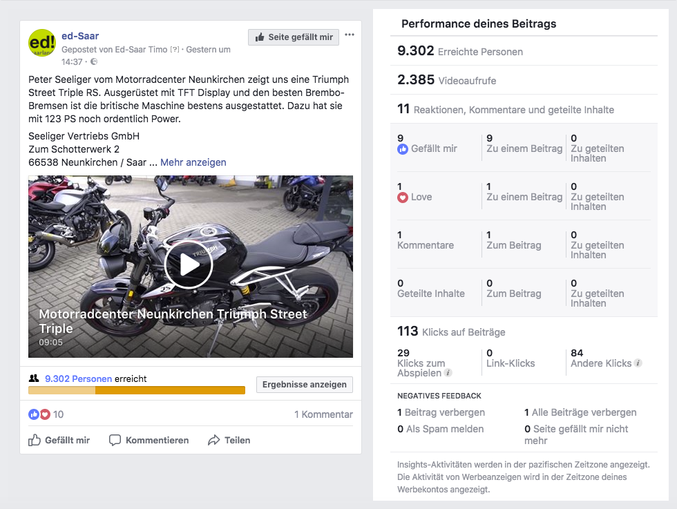 Motorradcenter Neunkirchen Triumph Street Triple Performance_MSM_MEDIEN_SAAR_MOSEL_SAARLAND_FERNSEHEN_1_ED_SAAR Motorradcenter Neunkirchen Triumph Street Triple Performance_MSM_MEDIEN_SAAR_MOSEL_SAARLAND_FERNSEHEN_1_ED_SAAR